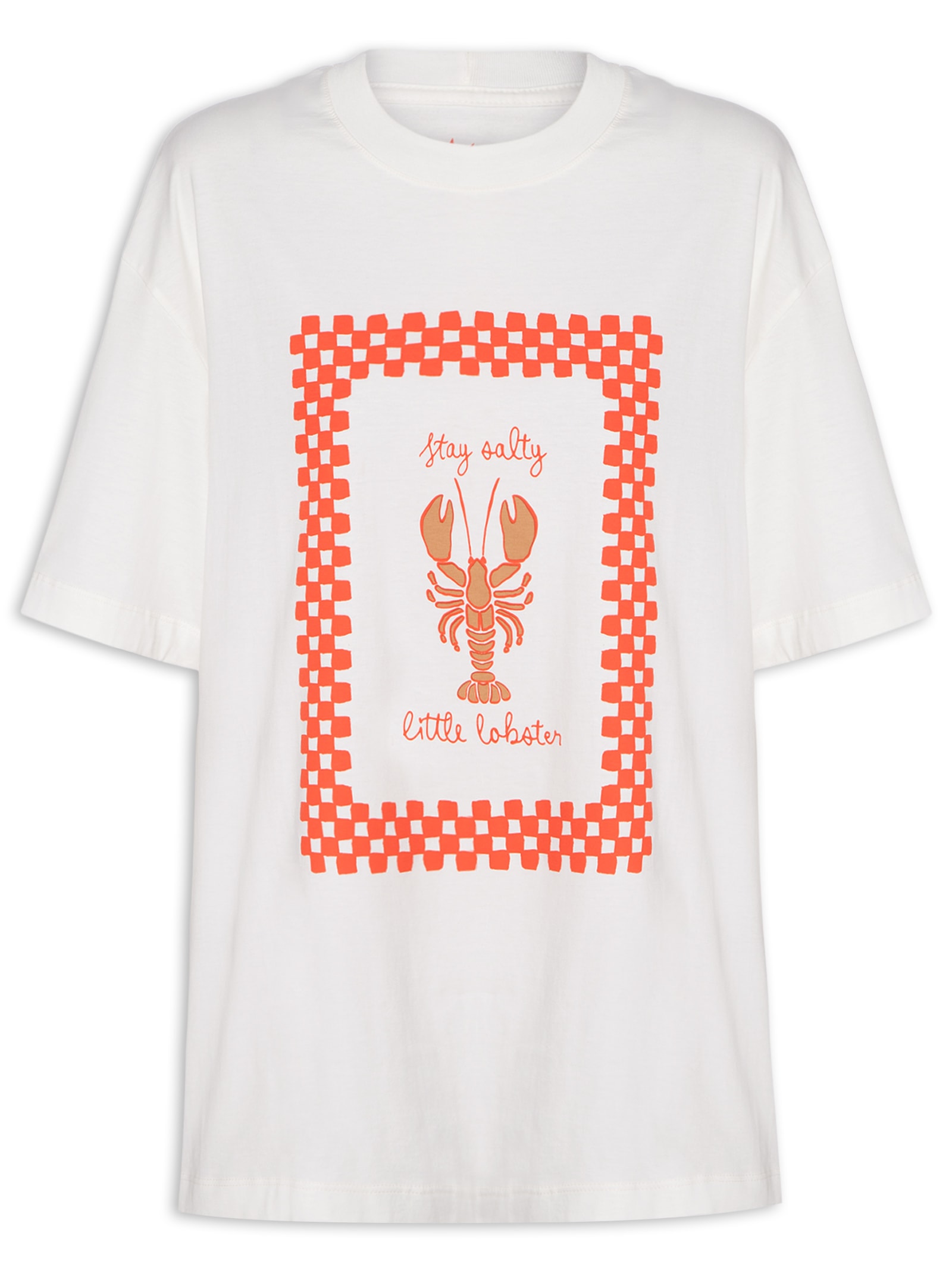 Camiseta Feminina Silk Lobster Branco Dress To