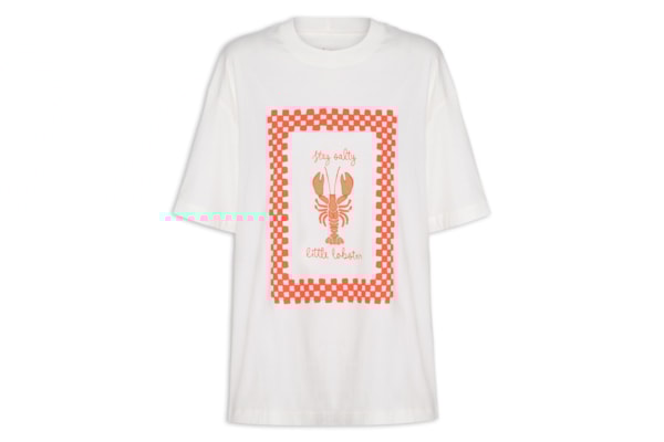 Camiseta Feminina Silk Lobster - Branco