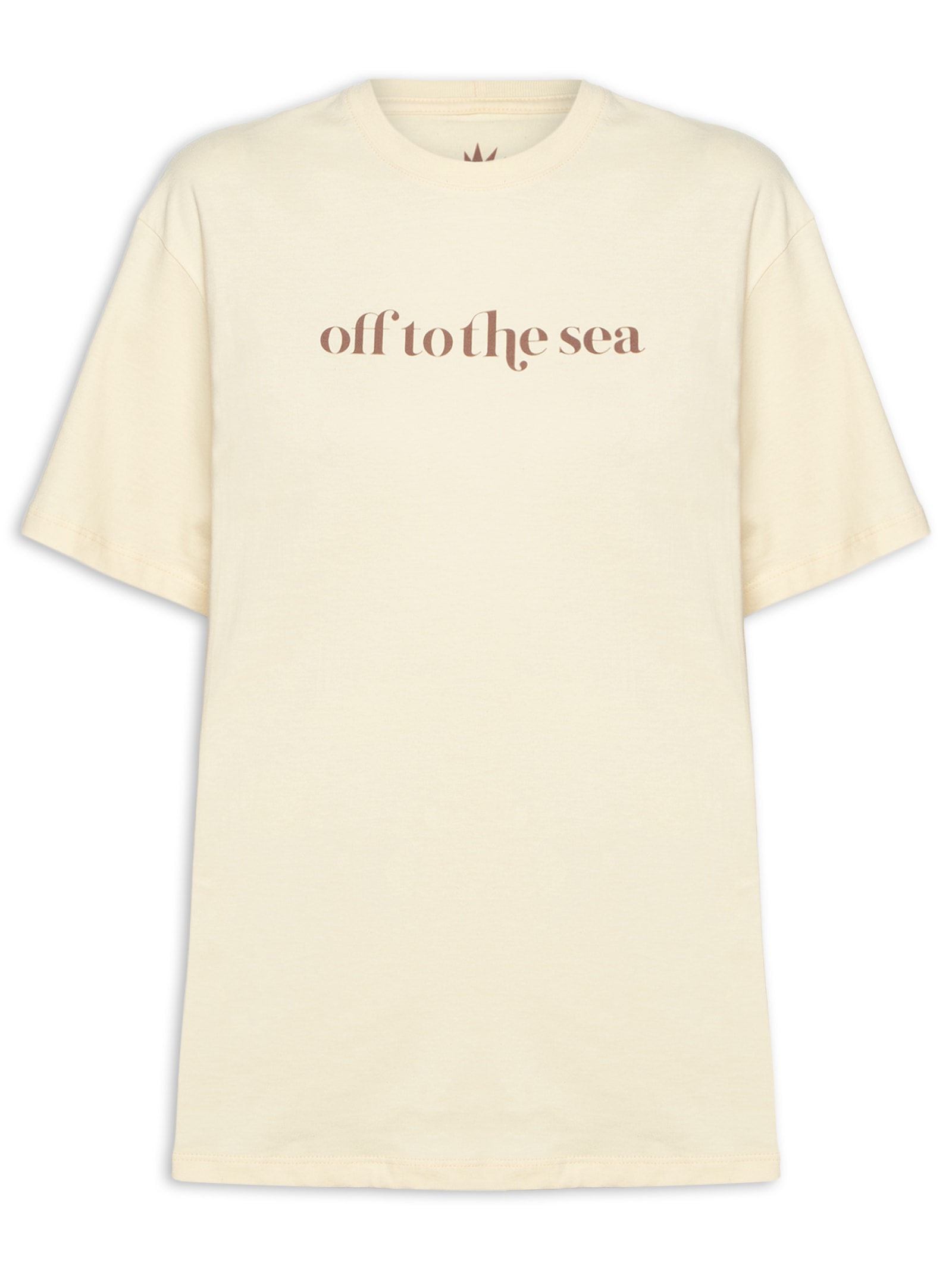Camiseta Feminina Silk Off To The Sea Bege Dress To