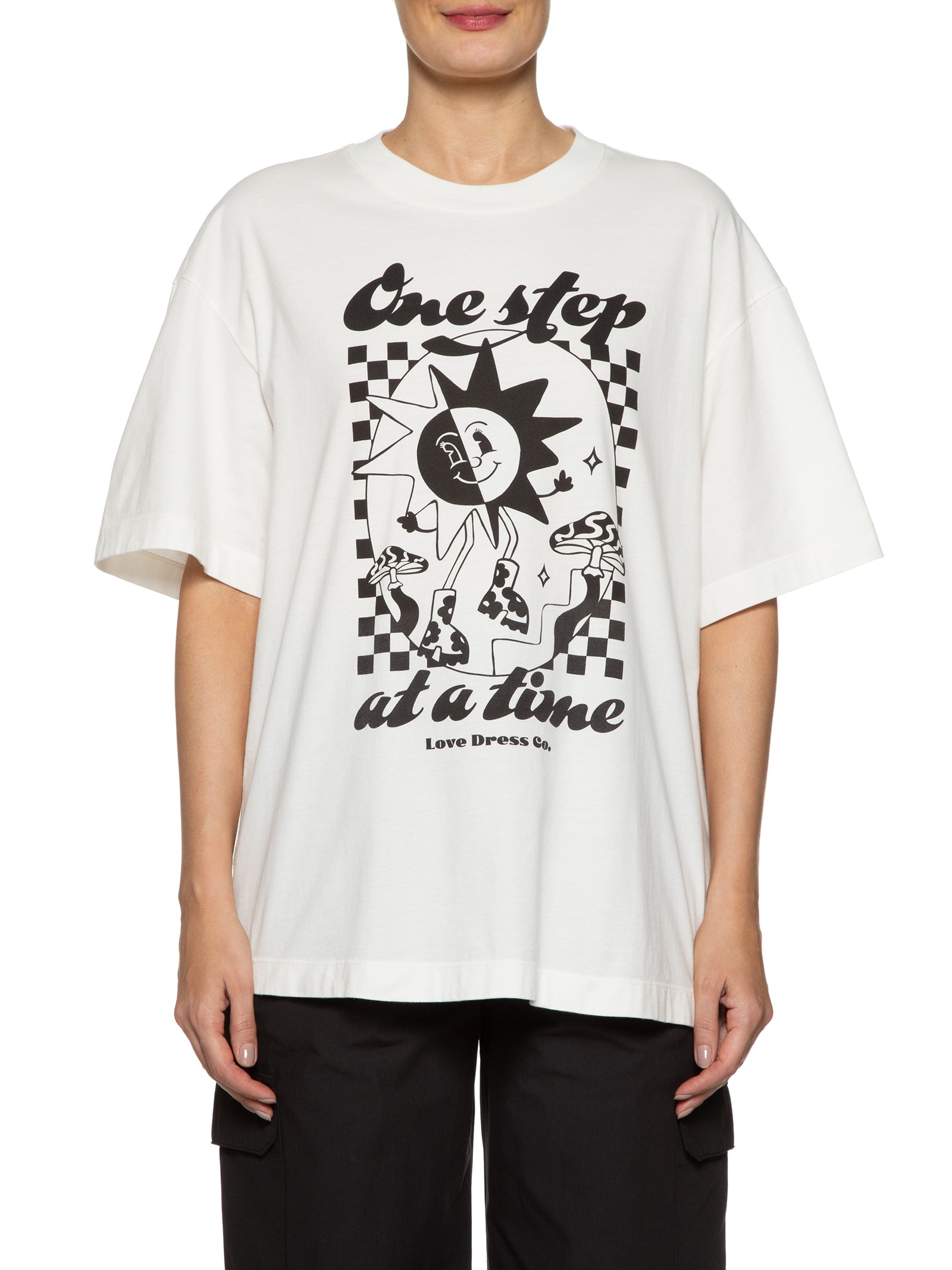 Camiseta Feminina Silk One Step On At A Time Branco Dress To