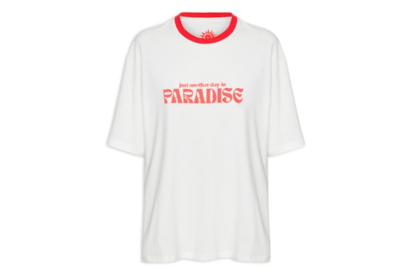 Camiseta Feminina Silk Paradise - Branco