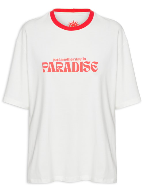 Camiseta Feminina Silk Paradise – Branco