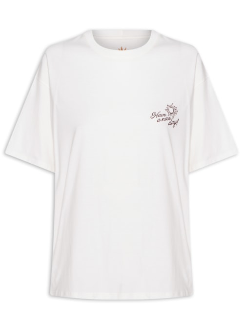 Camiseta Feminina Silk Rio De Janeiro – Off White