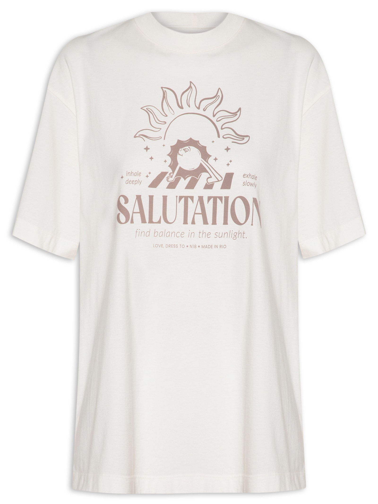 Camiseta Feminina Silk Salutation Branco Dress To