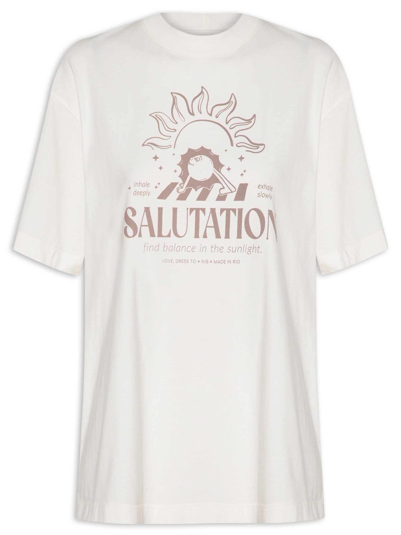 Camiseta Feminina Silk Salutation Branco Dress To