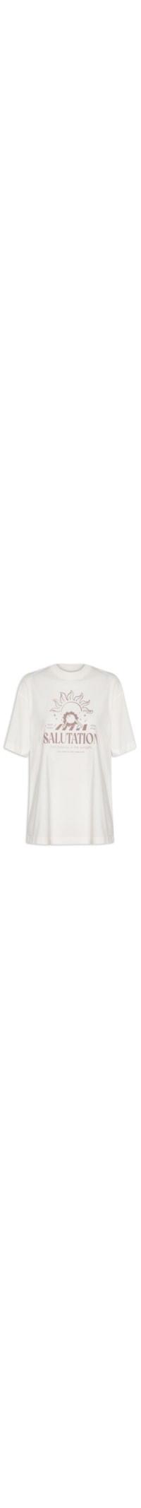 Camiseta Feminina Silk Salutation - Branco