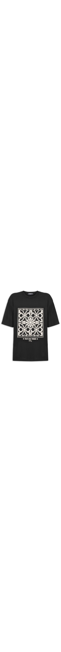 Camiseta Feminina Silk Sol Em Misti - Preto