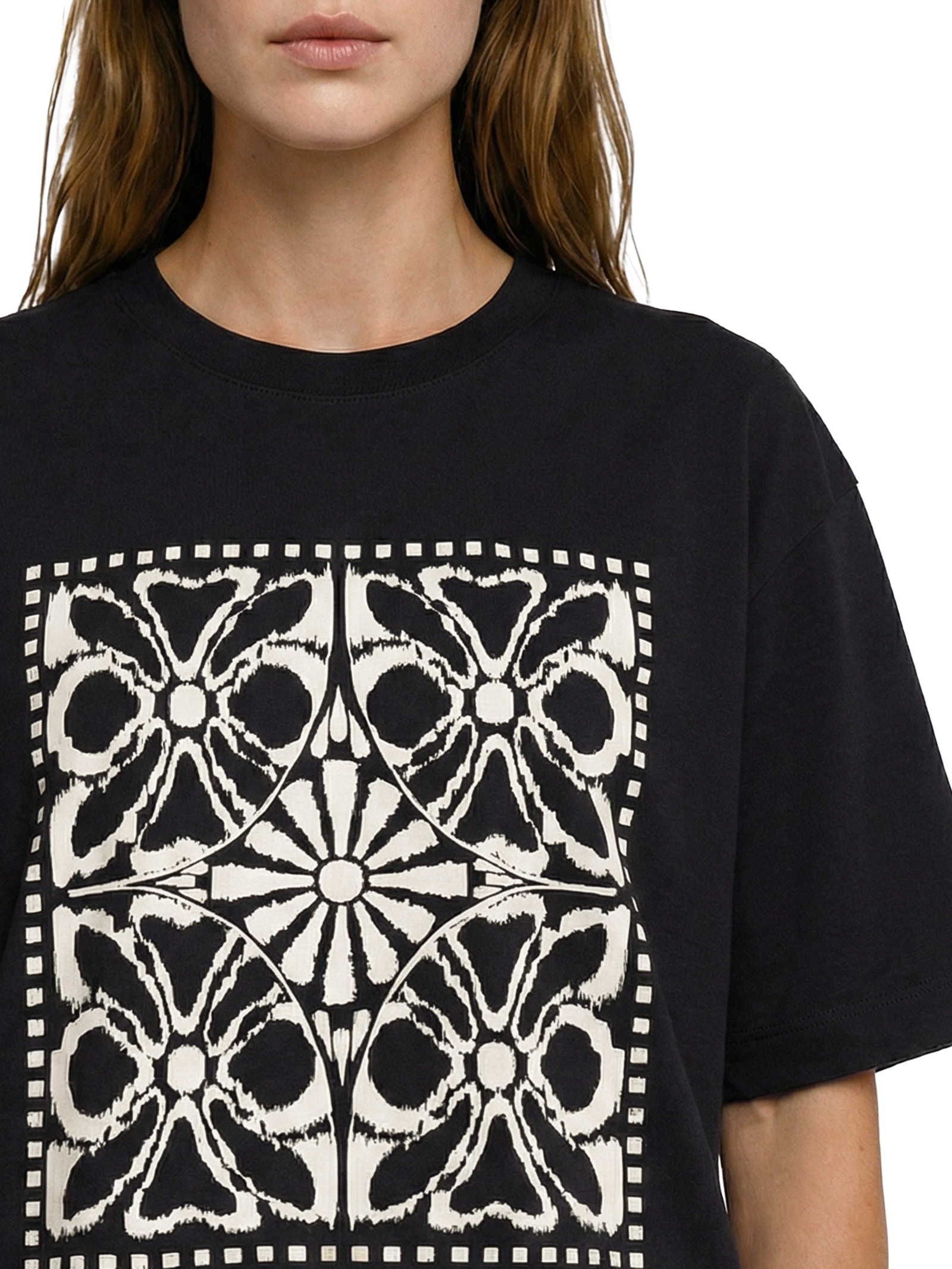Camiseta Feminina Silk Sol Em Misti Preto Cacay