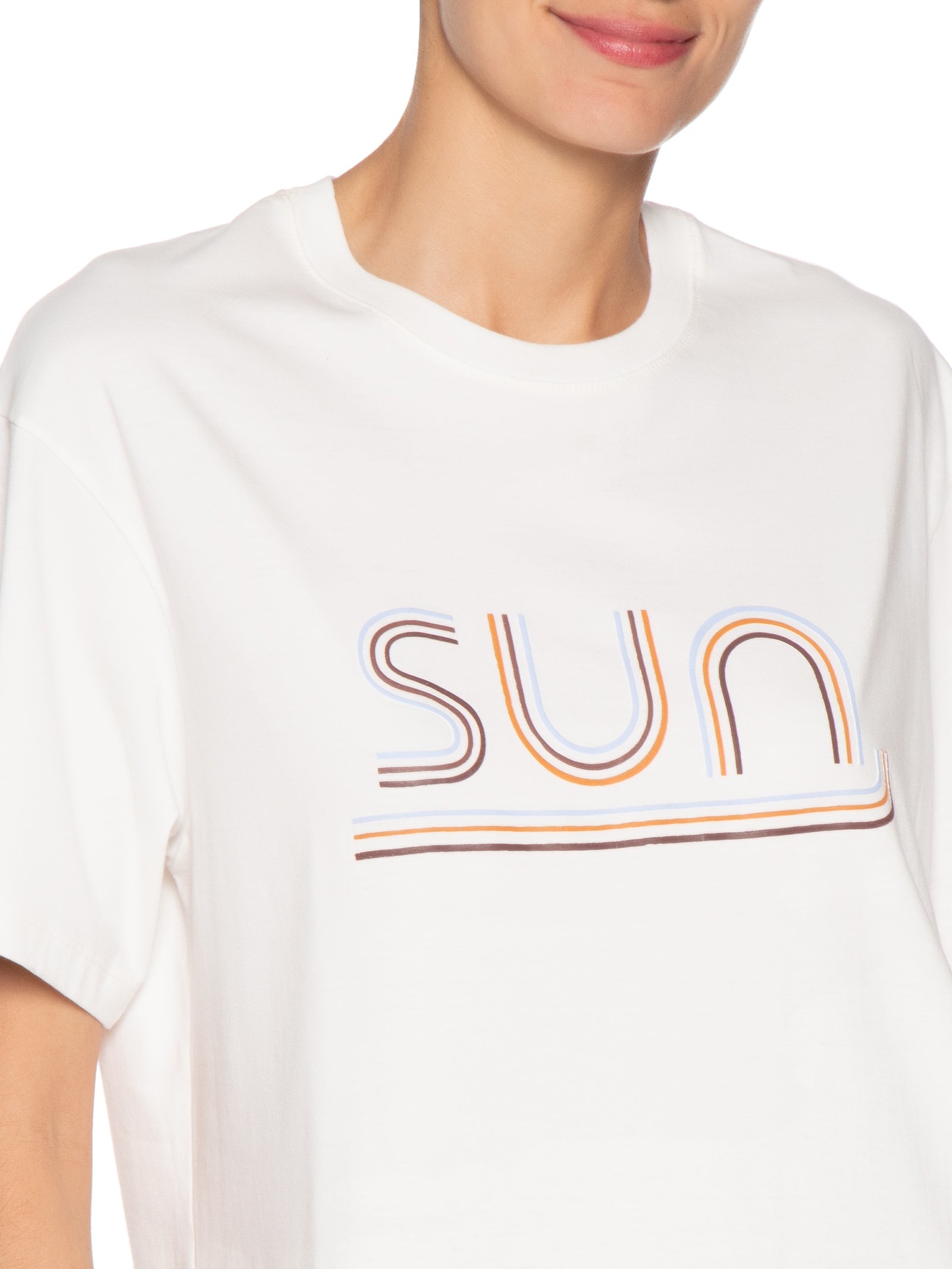 Camiseta Feminina Silk Sun Branco Dress To