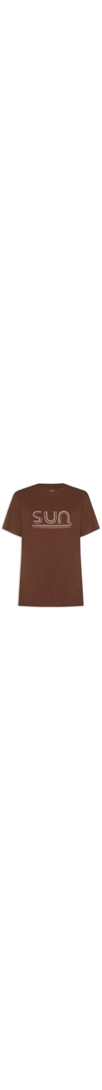 Camiseta Feminina Silk Sun - Marrom