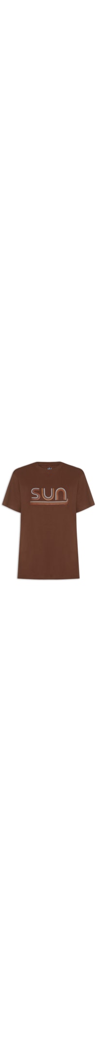 Camiseta Feminina Silk Sun - Marrom