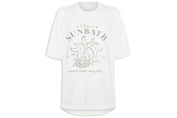 Camiseta Feminina Silk Sunbath - Branco