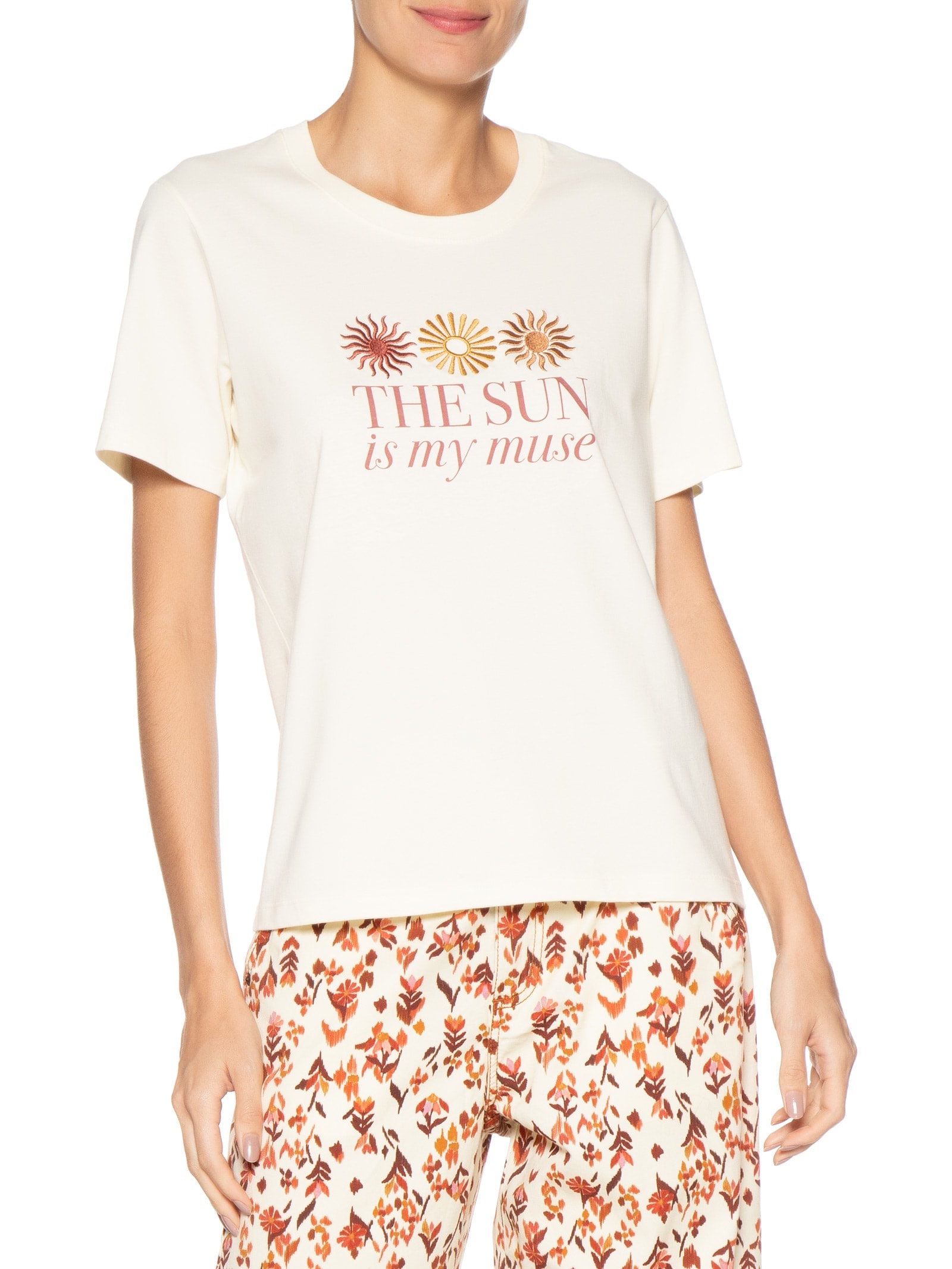 Camiseta Feminina Silk The Sun Is My Muse Amarelo Dress To