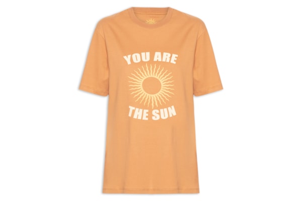 Camiseta Feminina Silk The Sun - Laranja