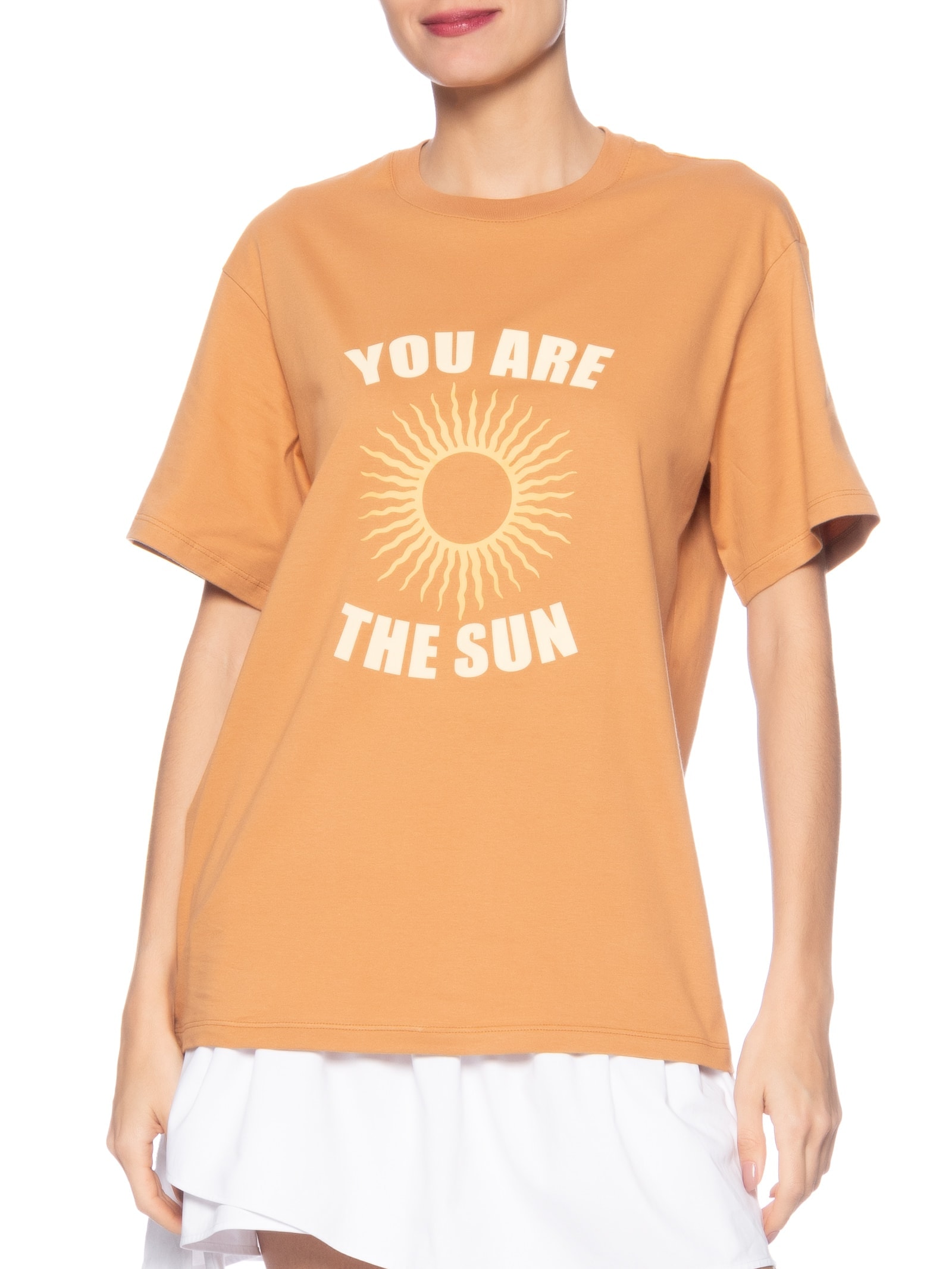 Camiseta Feminina Silk The Sun Laranja Dress To