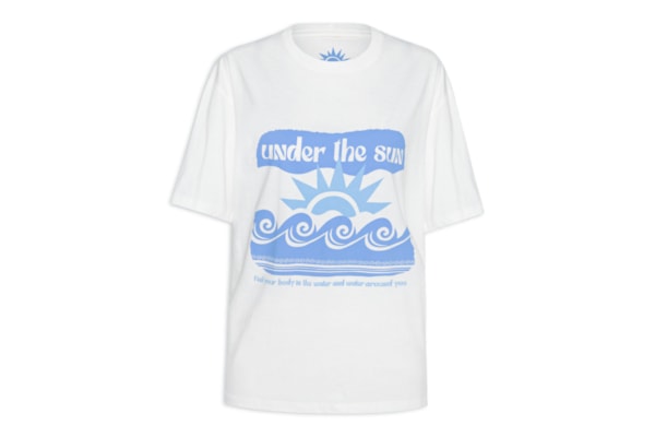 Camiseta Feminina Silk Under The Sun - Off White