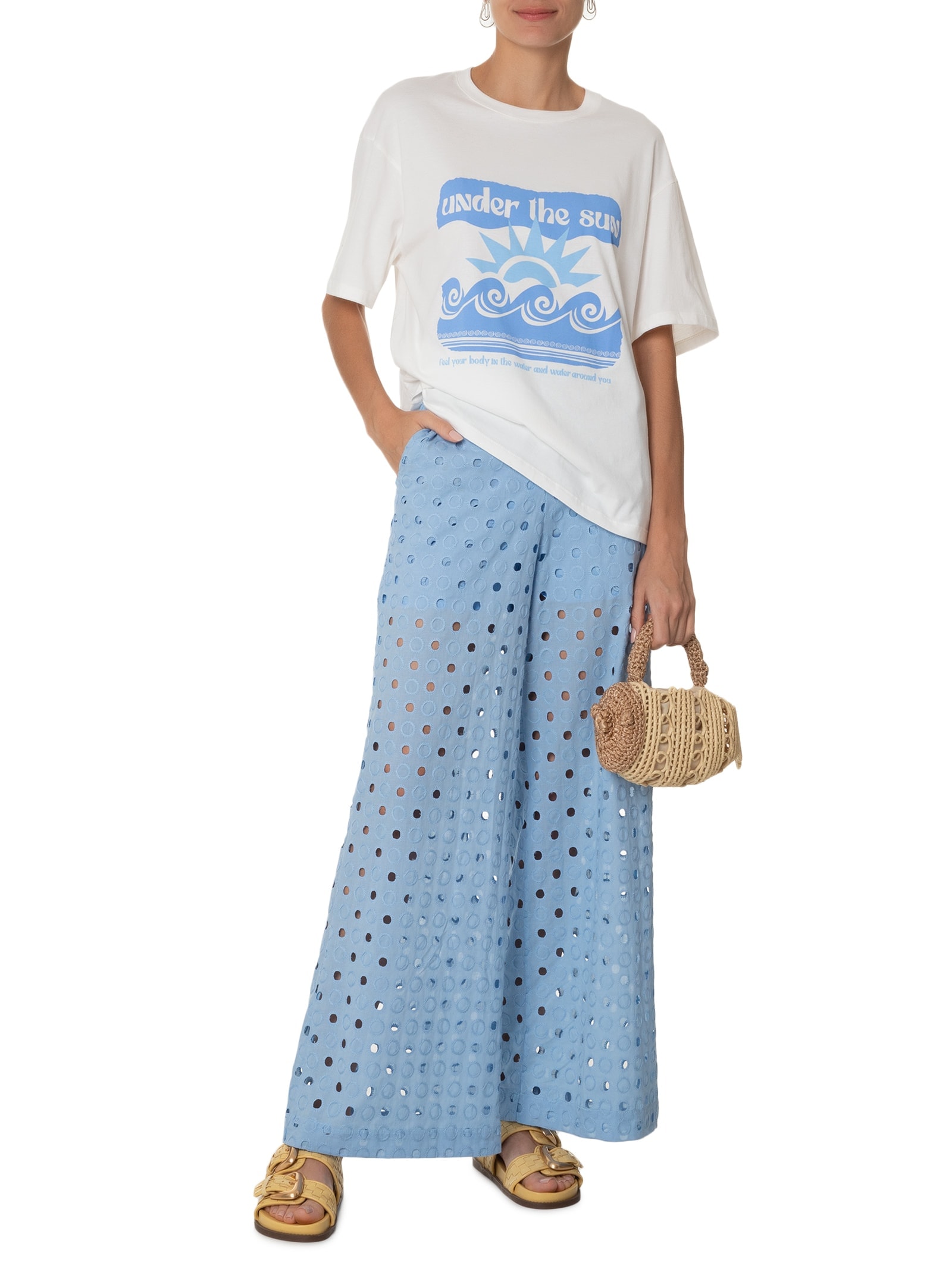 Camiseta Feminina Silk Under The Sun Off White Dress To