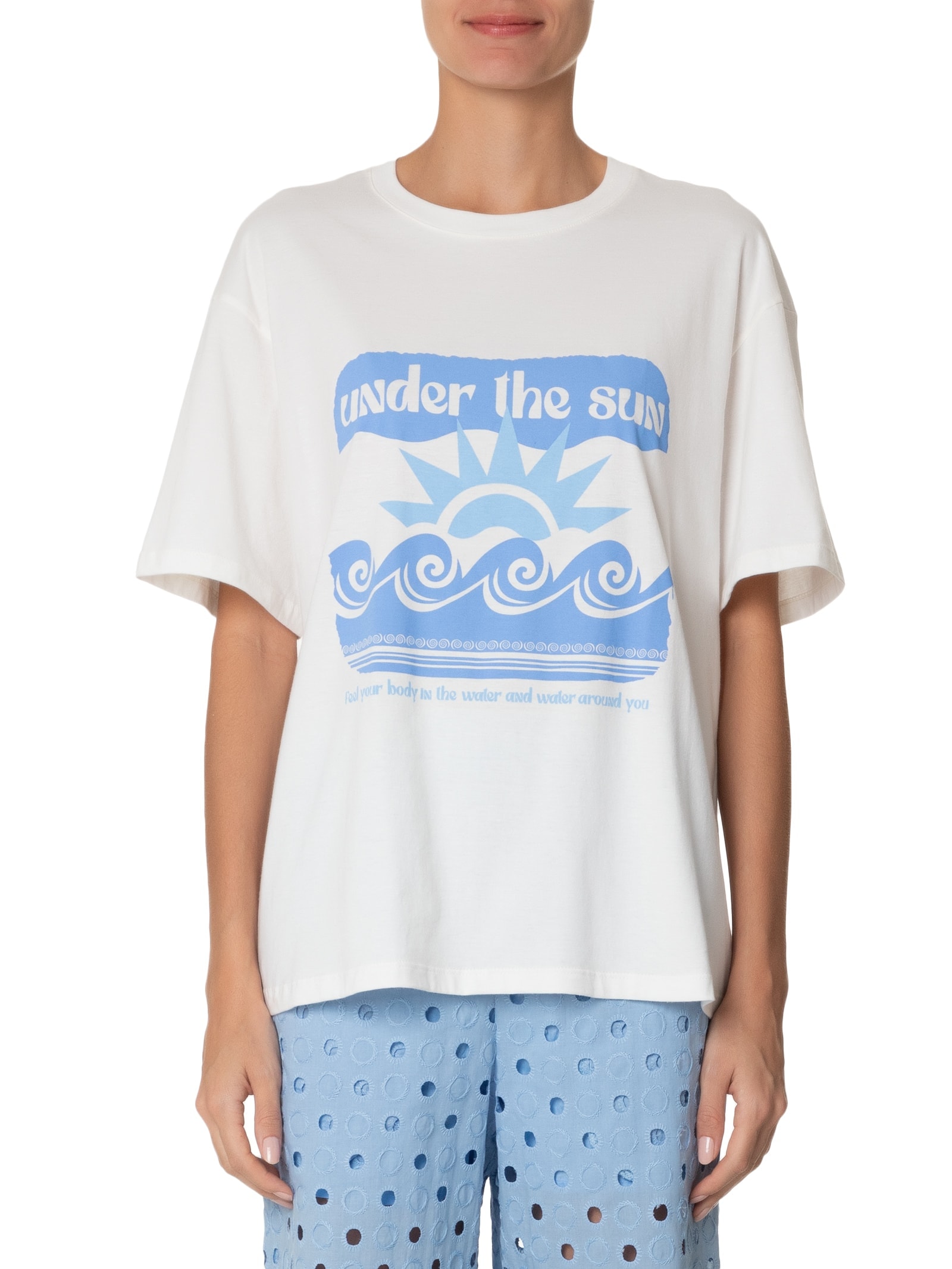 Camiseta Feminina Silk Under The Sun Off White Dress To