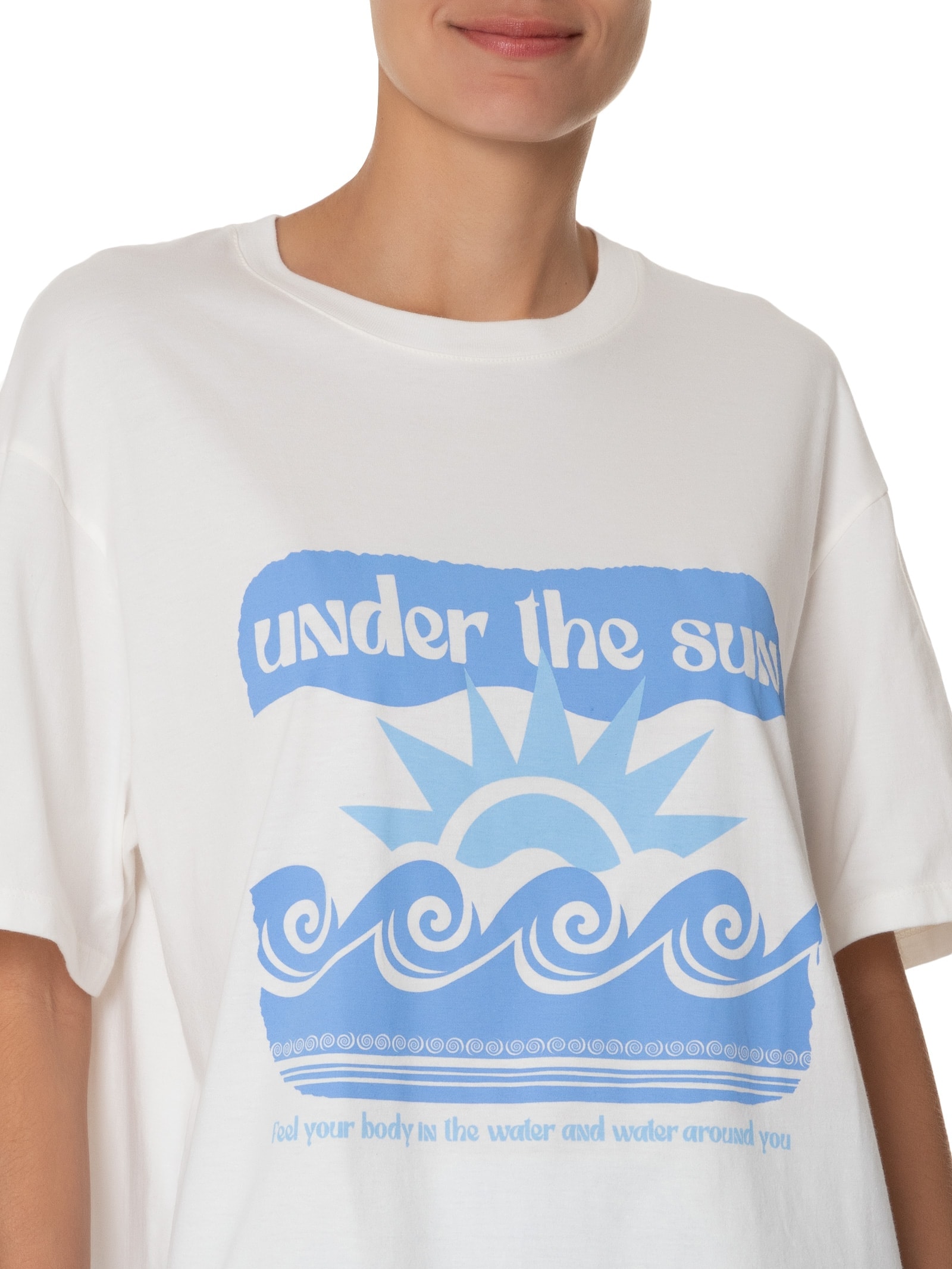 Camiseta Feminina Silk Under The Sun Off White Dress To