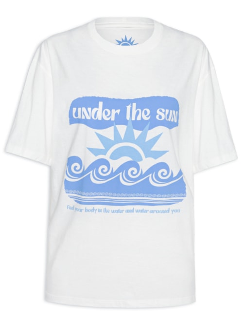Camiseta Feminina Silk Under The Sun - Off White