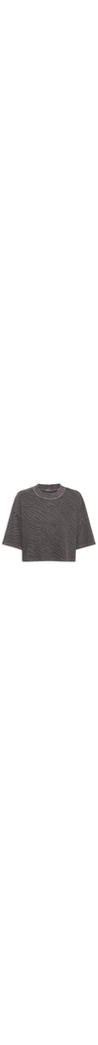 Camiseta Feminina Silk Zebra - Cinza