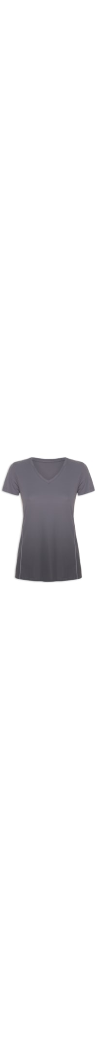 Camiseta Feminina Skin Fit Degradê - Cinza
