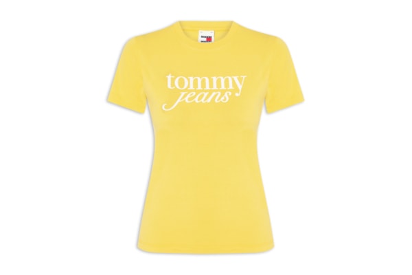Camiseta Feminina Slim Essential Logo Tee Ext - Amarelo