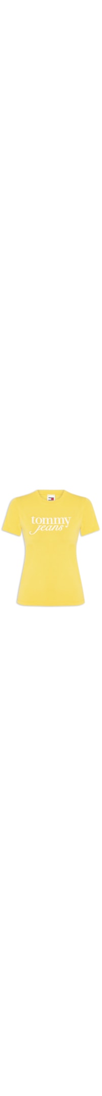 Camiseta Feminina Slim Essential Logo Tee Ext - Amarelo
