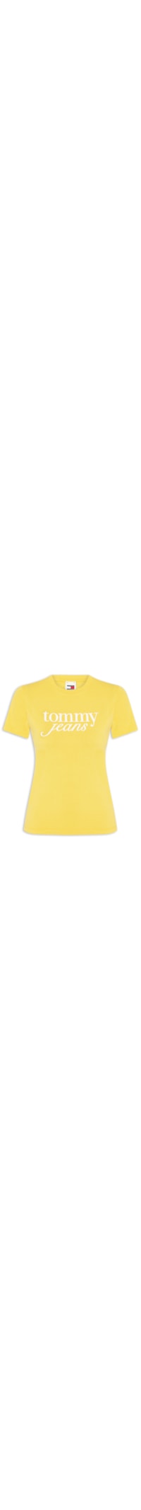 Camiseta Feminina Slim Essential Logo Tee Ext - Amarelo