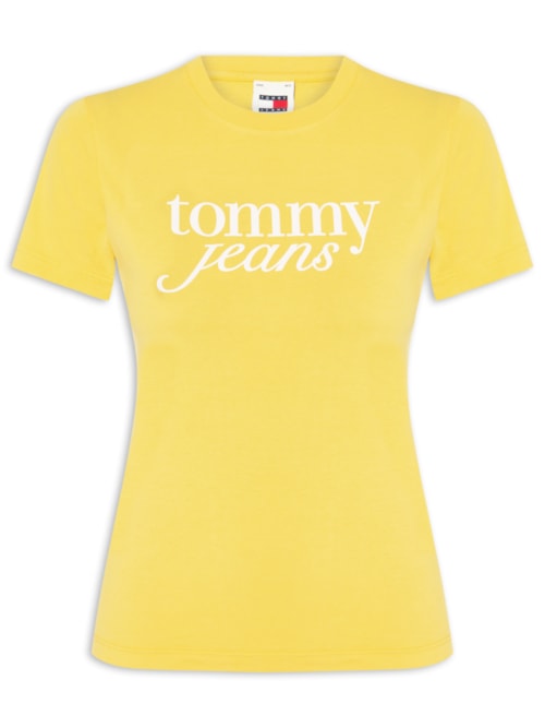 Camiseta Feminina Slim Essential Logo Tee Ext – Amarelo