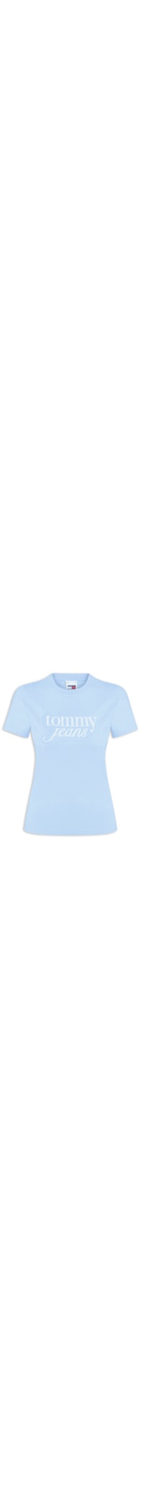 ?Camiseta Feminina Slim Essential Logo Tee Ext - Azul