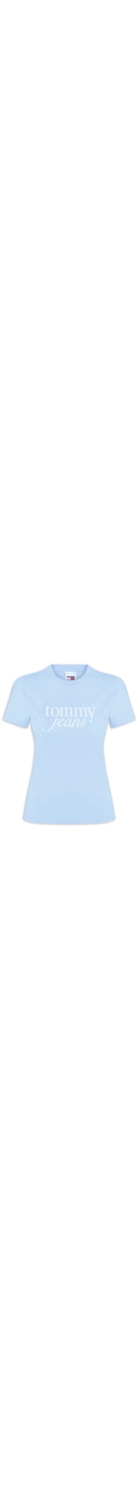 Camiseta Feminina Slim Essential Logo Tee Ext - Azul