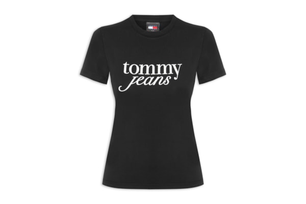 ?Camiseta Feminina Slim Essential Logo Tee Ext - Preto