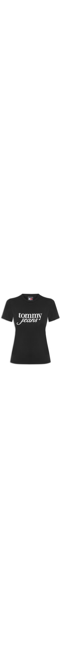 ?Camiseta Feminina Slim Essential Logo Tee Ext - Preto