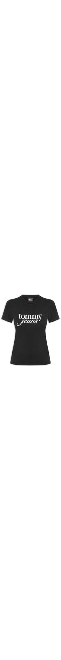 Camiseta Feminina Slim Essential Logo Tee Ext - Preto