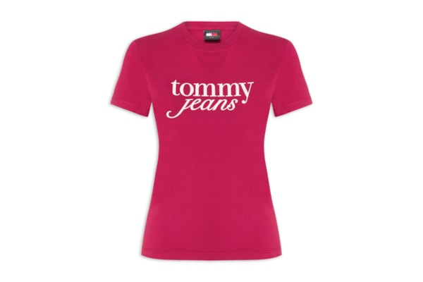 ?Camiseta Feminina Slim Essential Logo Tee Ext - Rosa