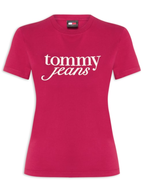 ?Camiseta Feminina Slim Essential Logo Tee Ext - Rosa