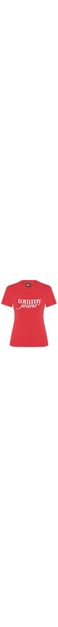 ?Camiseta Feminina Slim Essential Logo Tee Ext - Vermelho