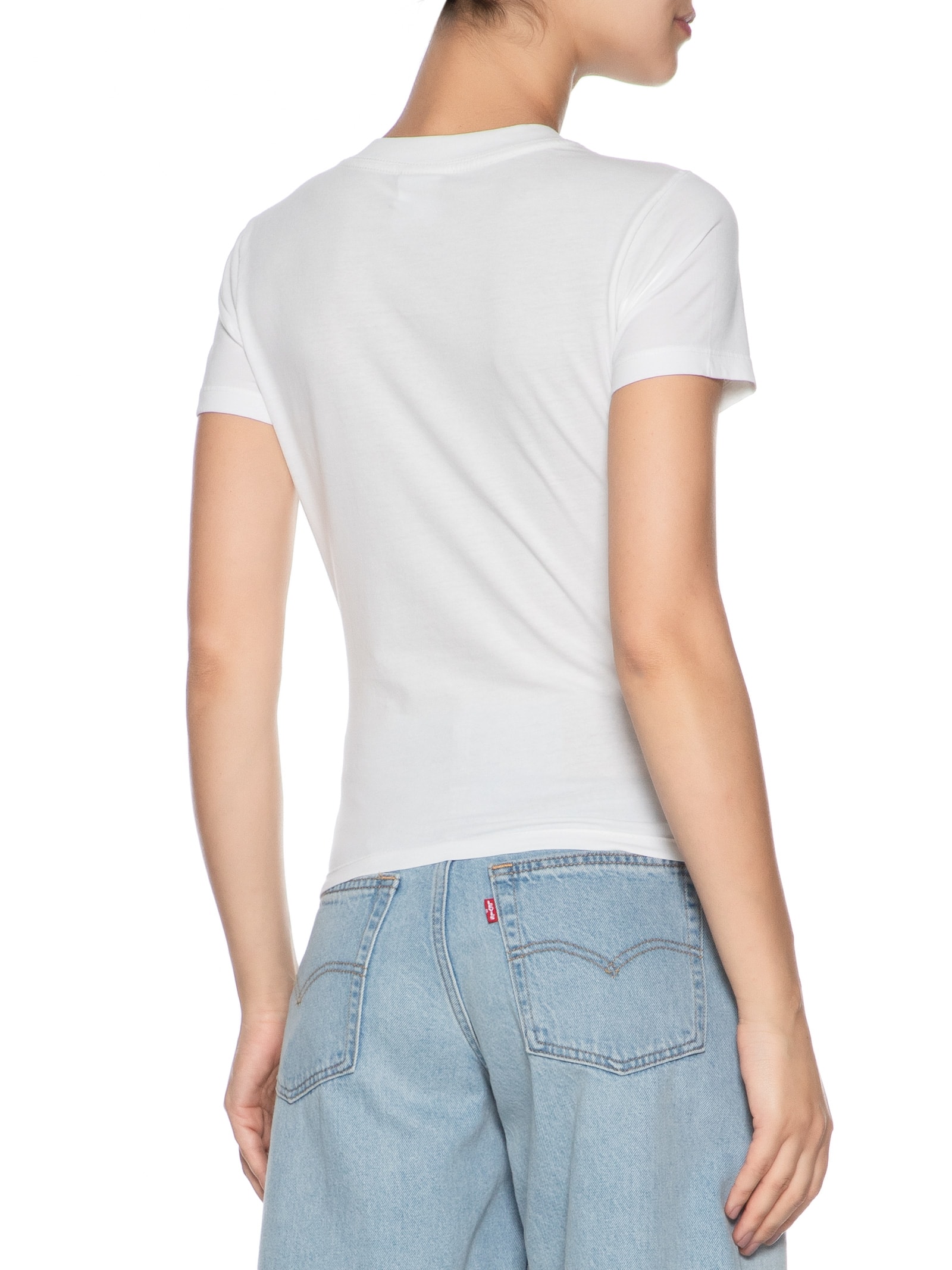 Camiseta Feminina Slim Tjw Butterfly Tee Branco Tommy Jeans