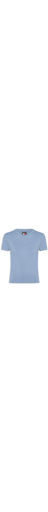 Camiseta Feminina Slim Tonal Linear Tee Ext - Azul