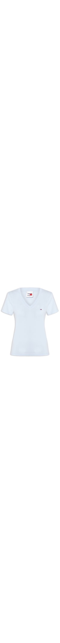 Camiseta Feminina Slim V-neck Tee - Azul