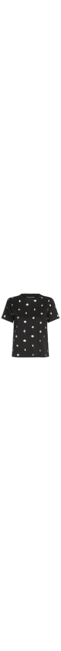 Camiseta Feminina Slim Visão – Preto