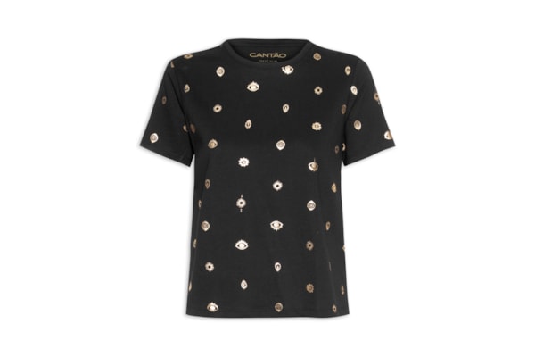 Camiseta Feminina Slim Visão – Preto