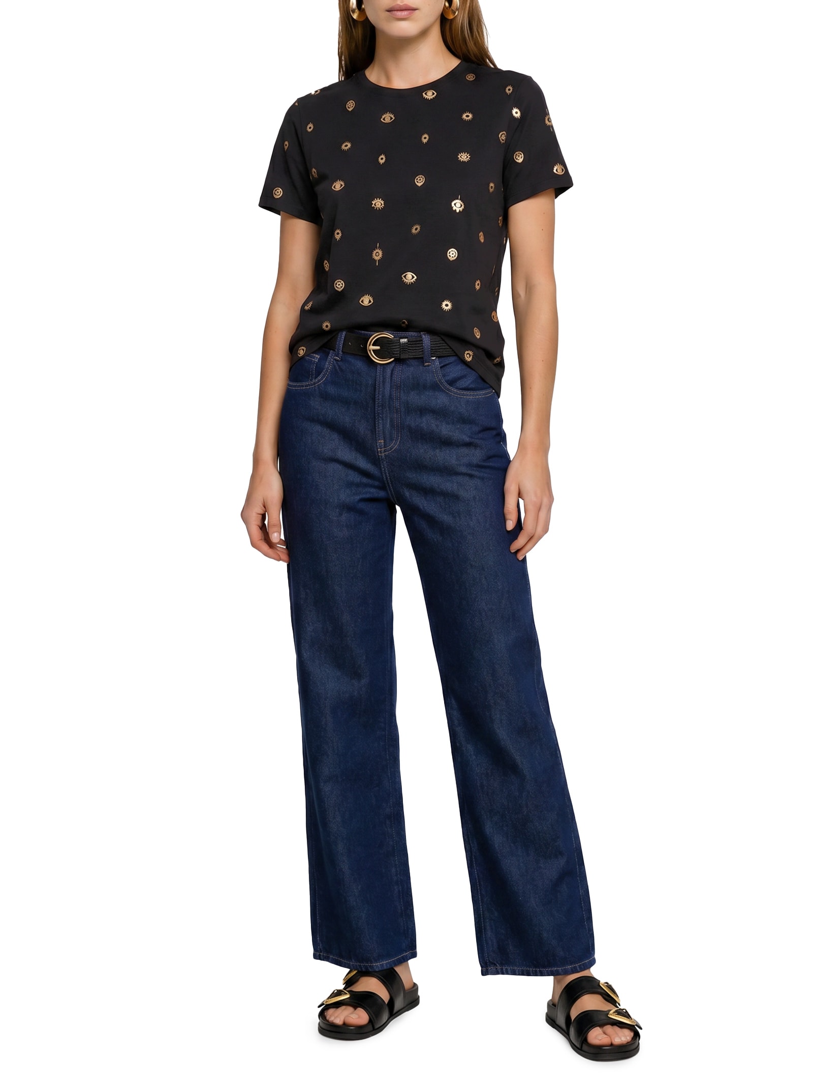 Camiseta Feminina Slim Visão – Preto Cantão