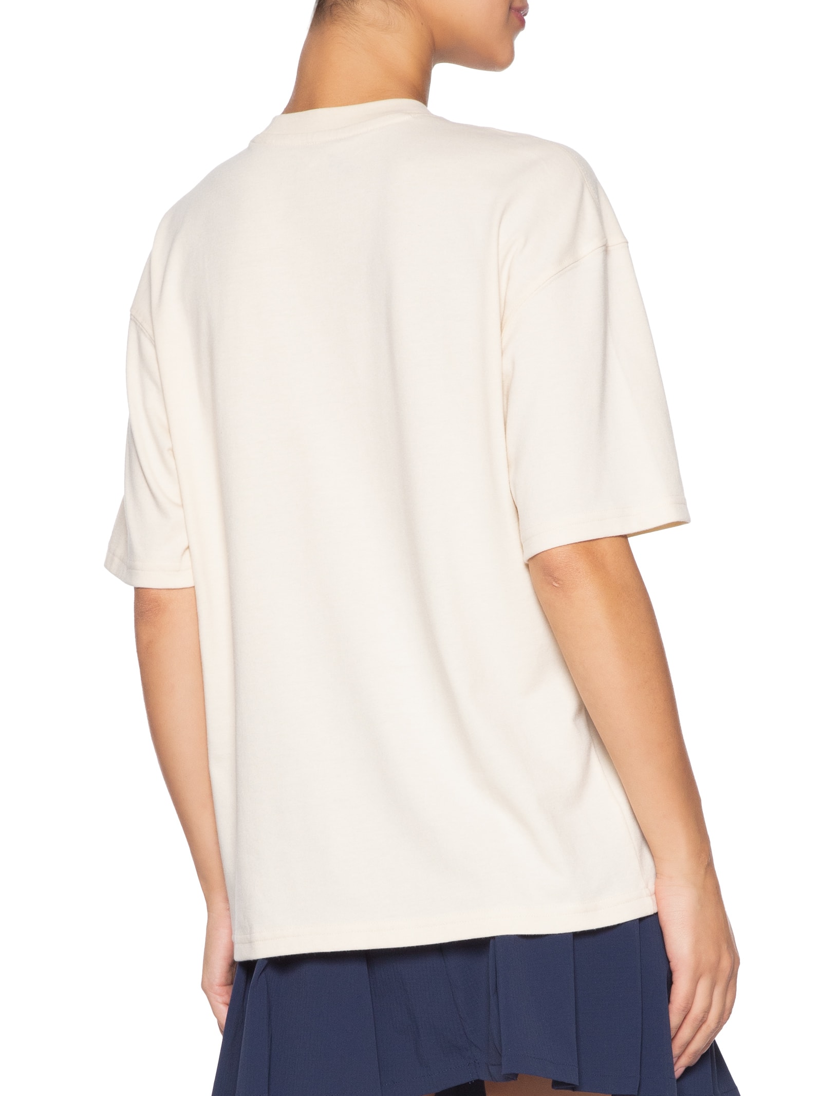 Camiseta Feminina Small Logo Over Bege New Balance