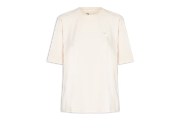 Camiseta Feminina Small Logo Over - Bege