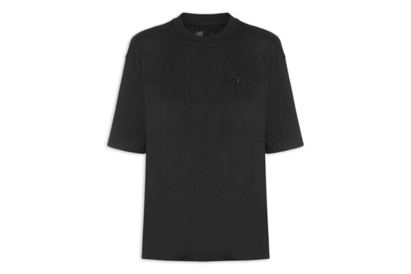 Camiseta Feminina Small Logo Over - Preto