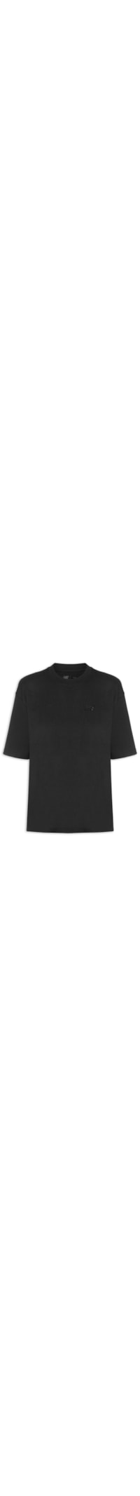 Camiseta Feminina Small Logo Over - Preto