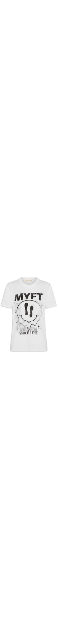 Camiseta Feminina Smile Time - Branco