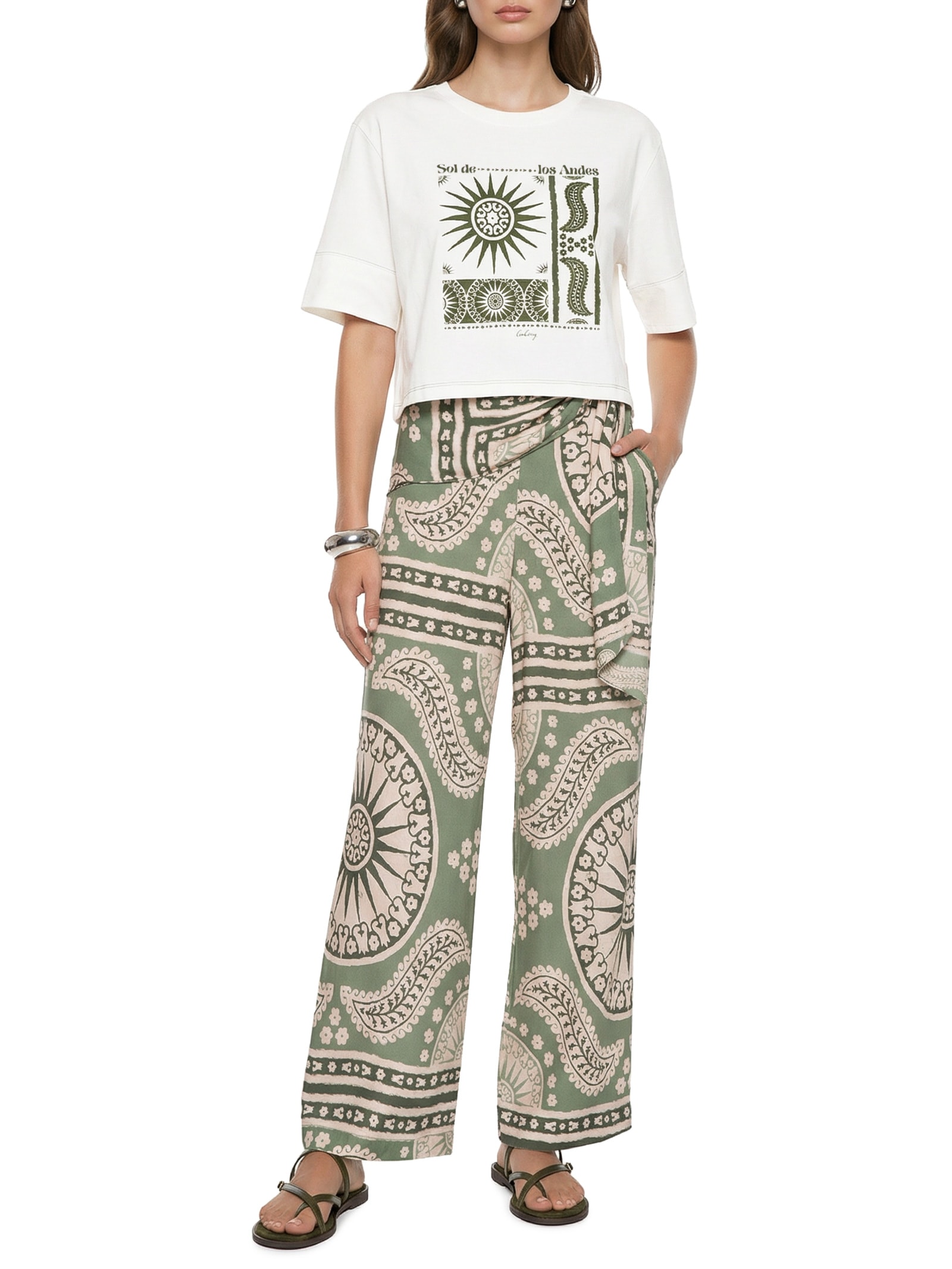 Camiseta Feminina Sol De Los Andes Branco Cacay